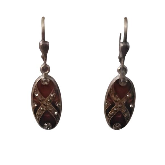 Earrings for pierced ears metal drop earrings - Picture 1 of 3